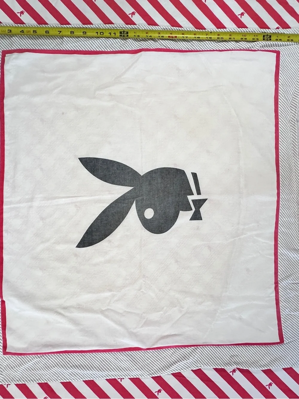 Playboy Vintage Reversible Duvet Cover & (1) Pillow Sham 100% Cotton